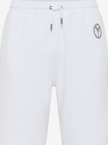 Pantalon Carlo Colucci en blanc : devant