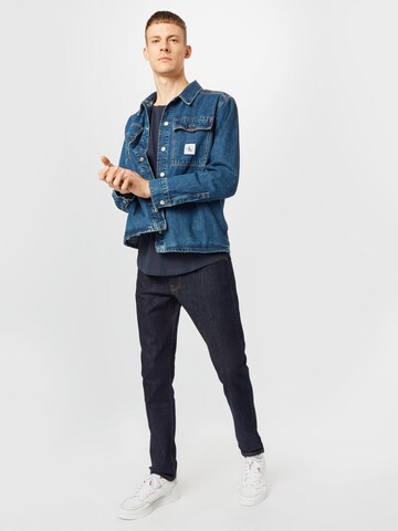 Coupe slim Jean 'Luke' Lee en bleu