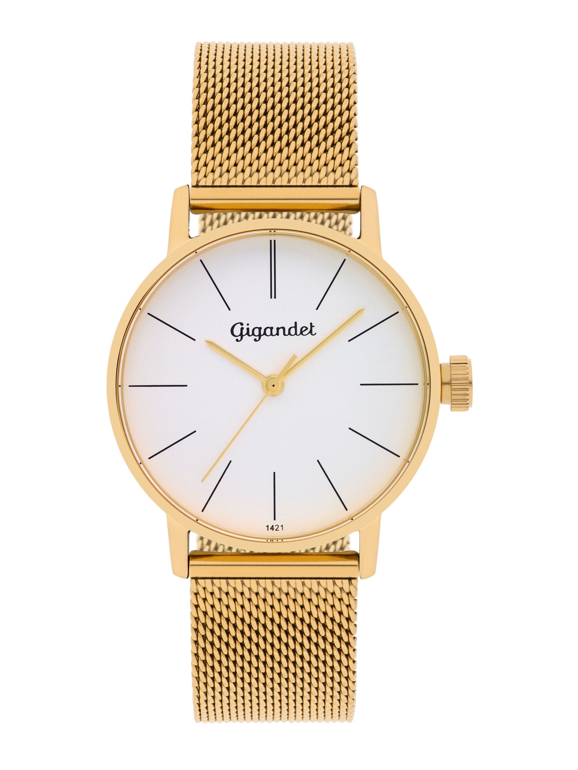 Gigandet Analog Watch 'MINIMALISM' in Gold: front