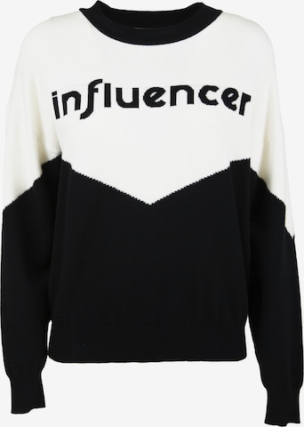 Influencer Sweater in Black: front