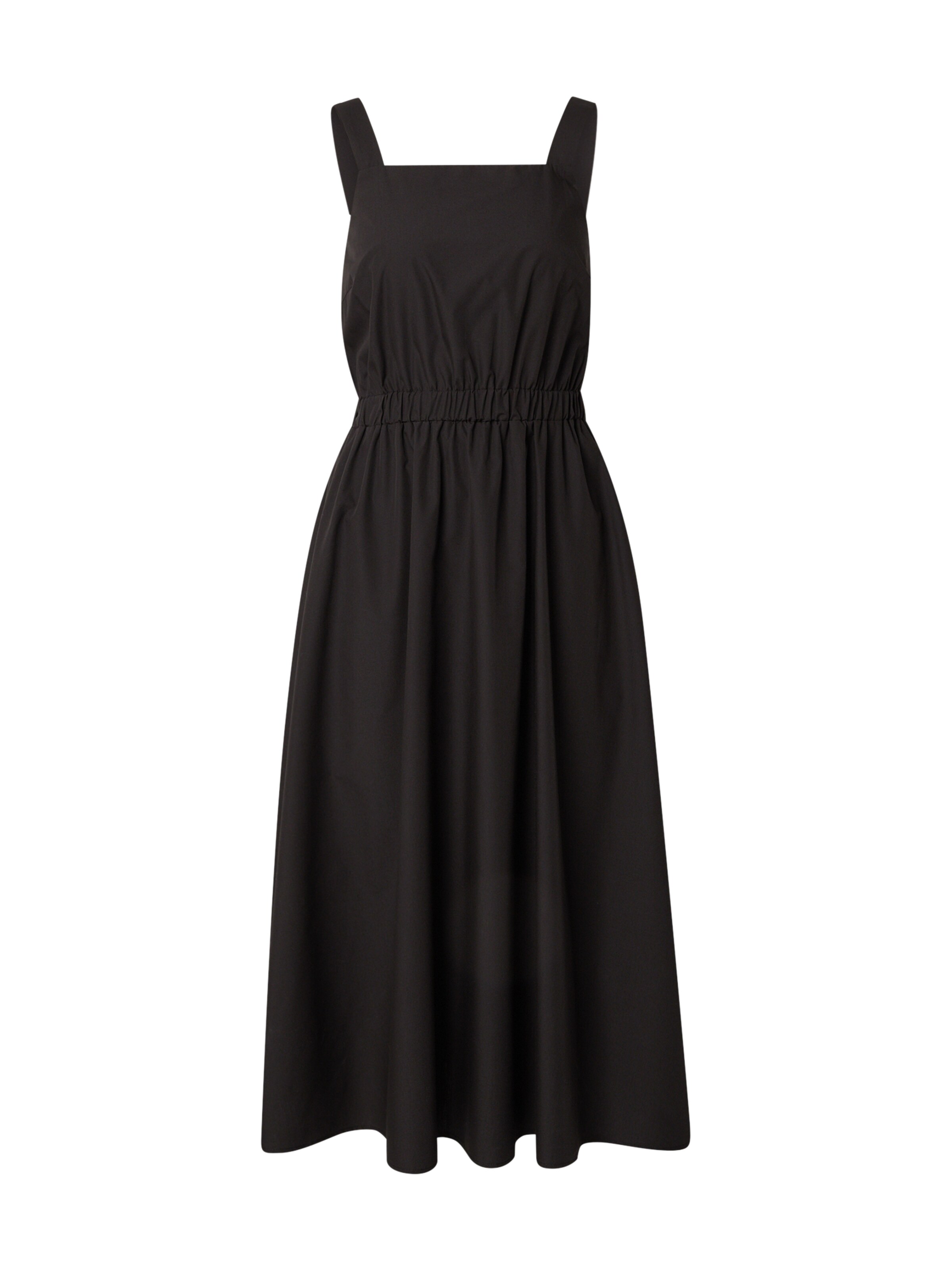 ICHI - Vestido 'ICHFILASKA' en negro: frente