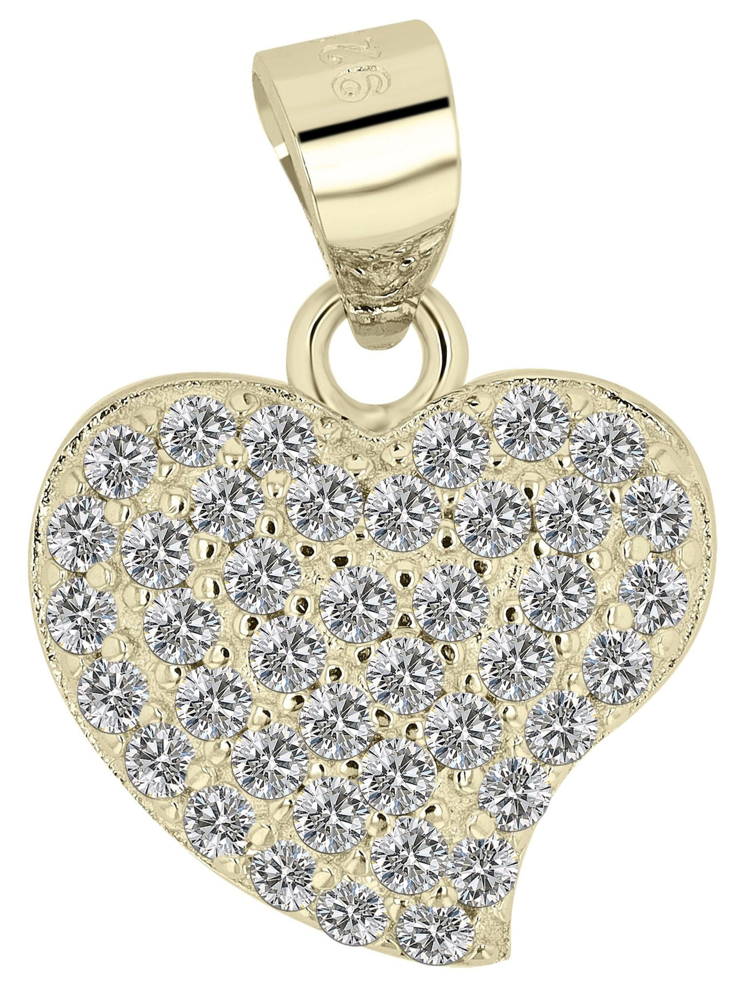 Akzent Pendant 'Isla, 925 Sterlingsilber, langlebig' in Gold: front