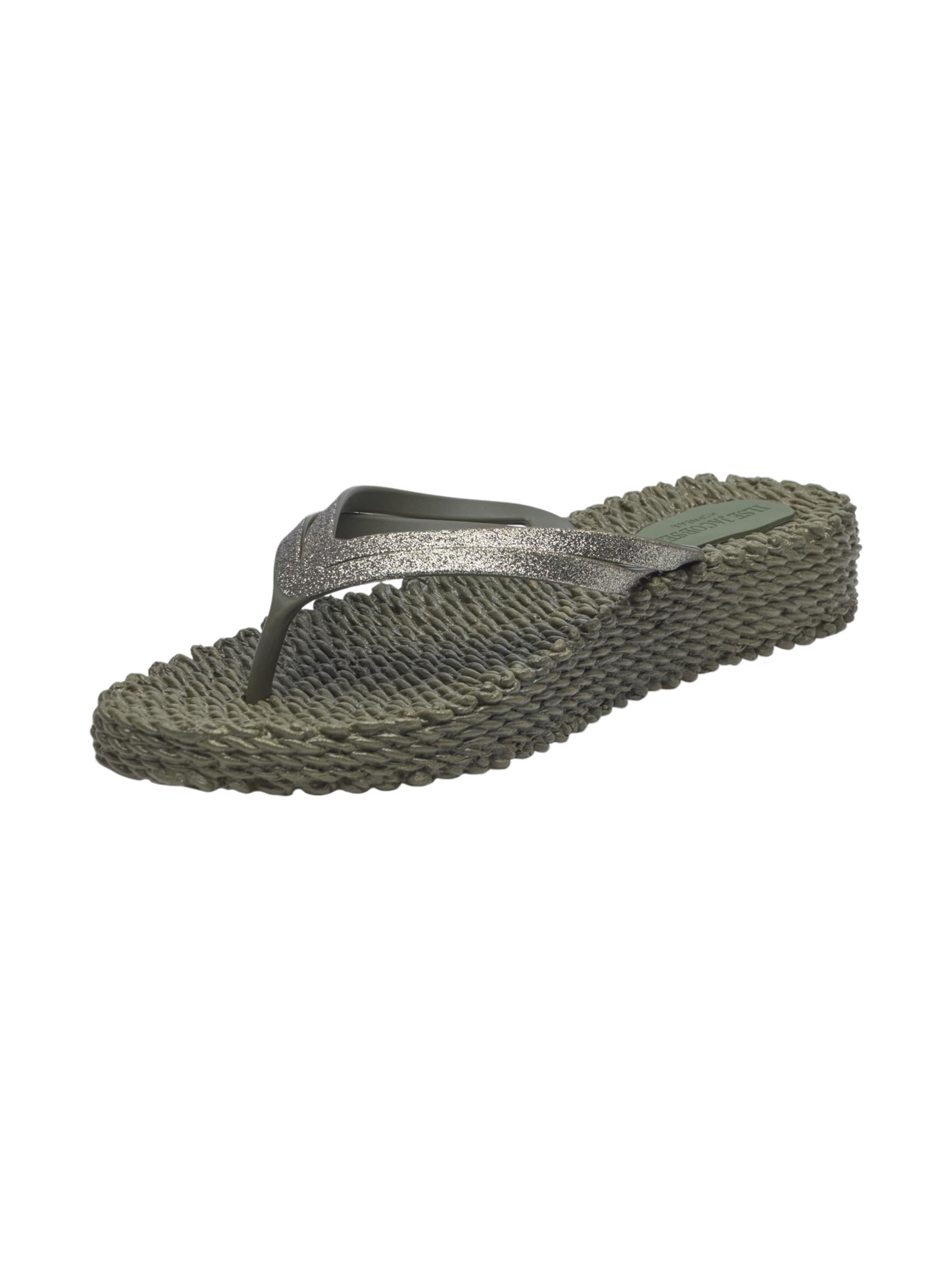 ILSE JACOBSEN Teenslipper 'CHEERFUL13' in Groen: voorkant