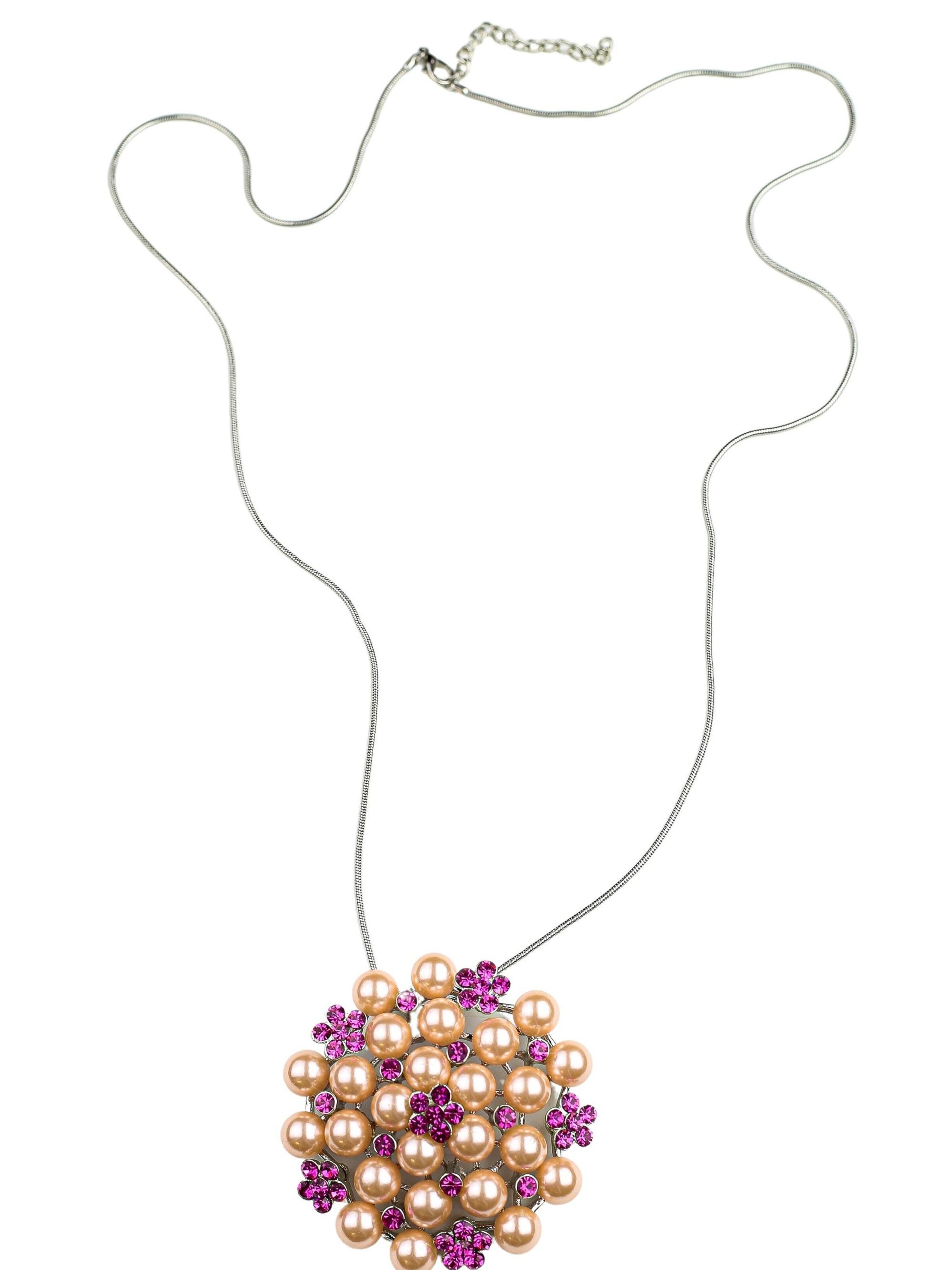 COLLEZIONE ALESSANDRO Necklace 'Jamila' in Pink: front