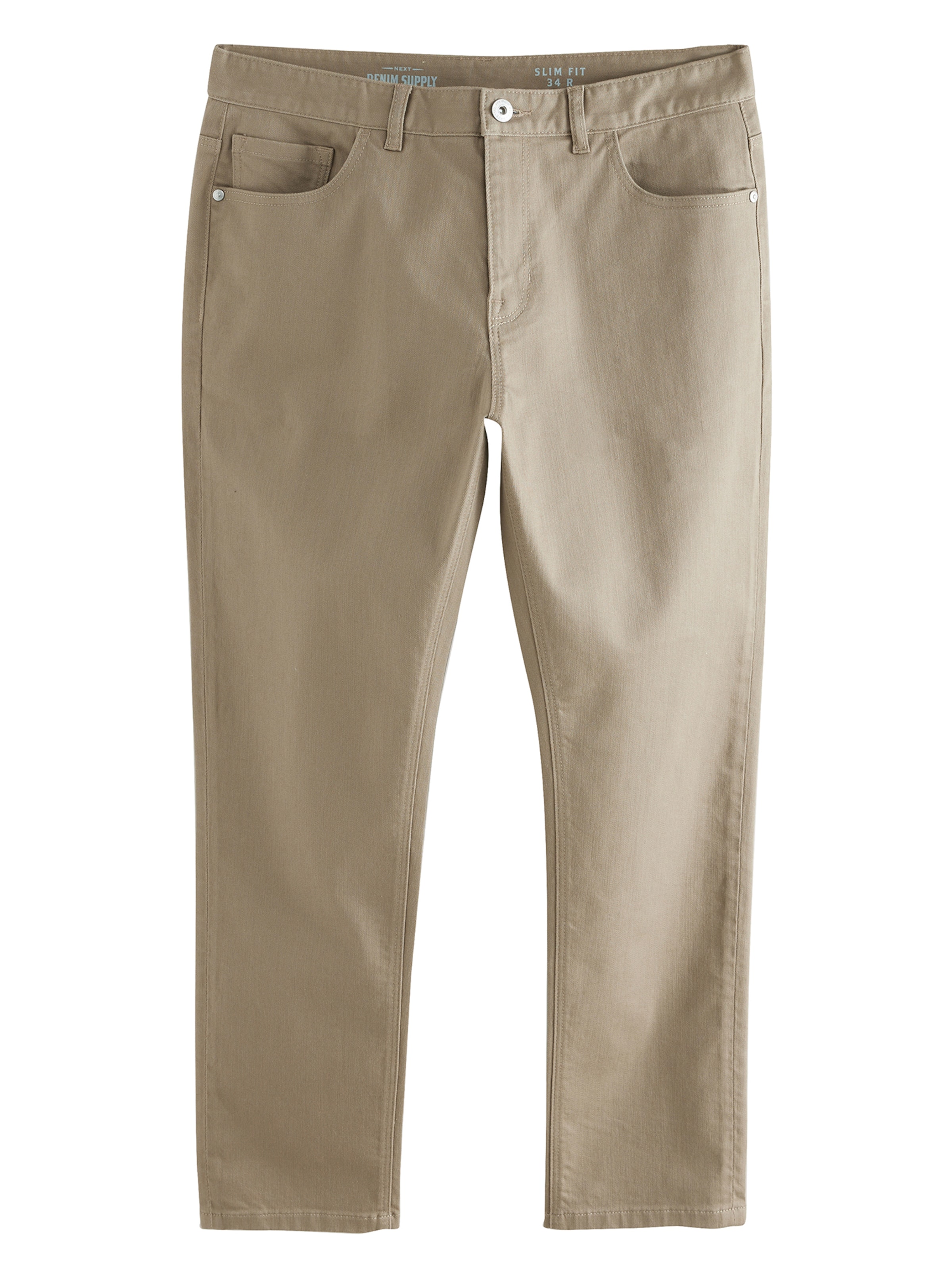 Next Slimfit Τζιν σε μπεζ: μπροστά