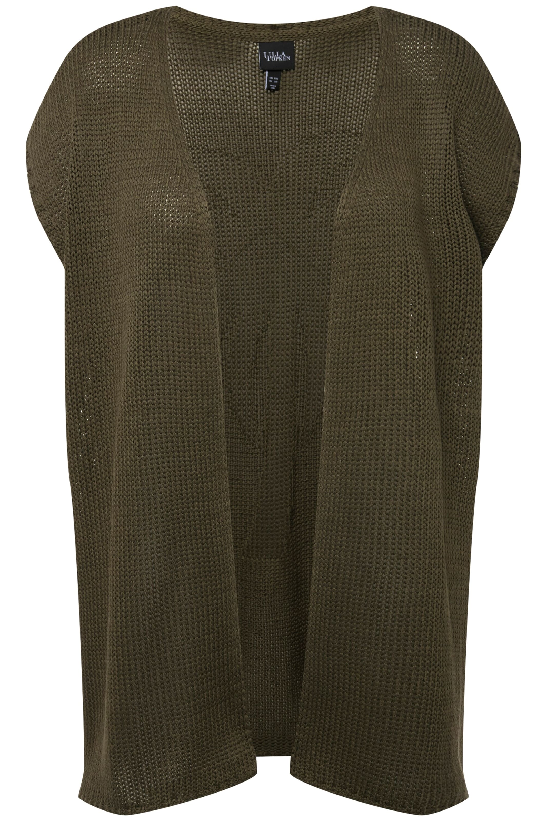 Ulla Popken Strickjacke in Braun: Vorderseite