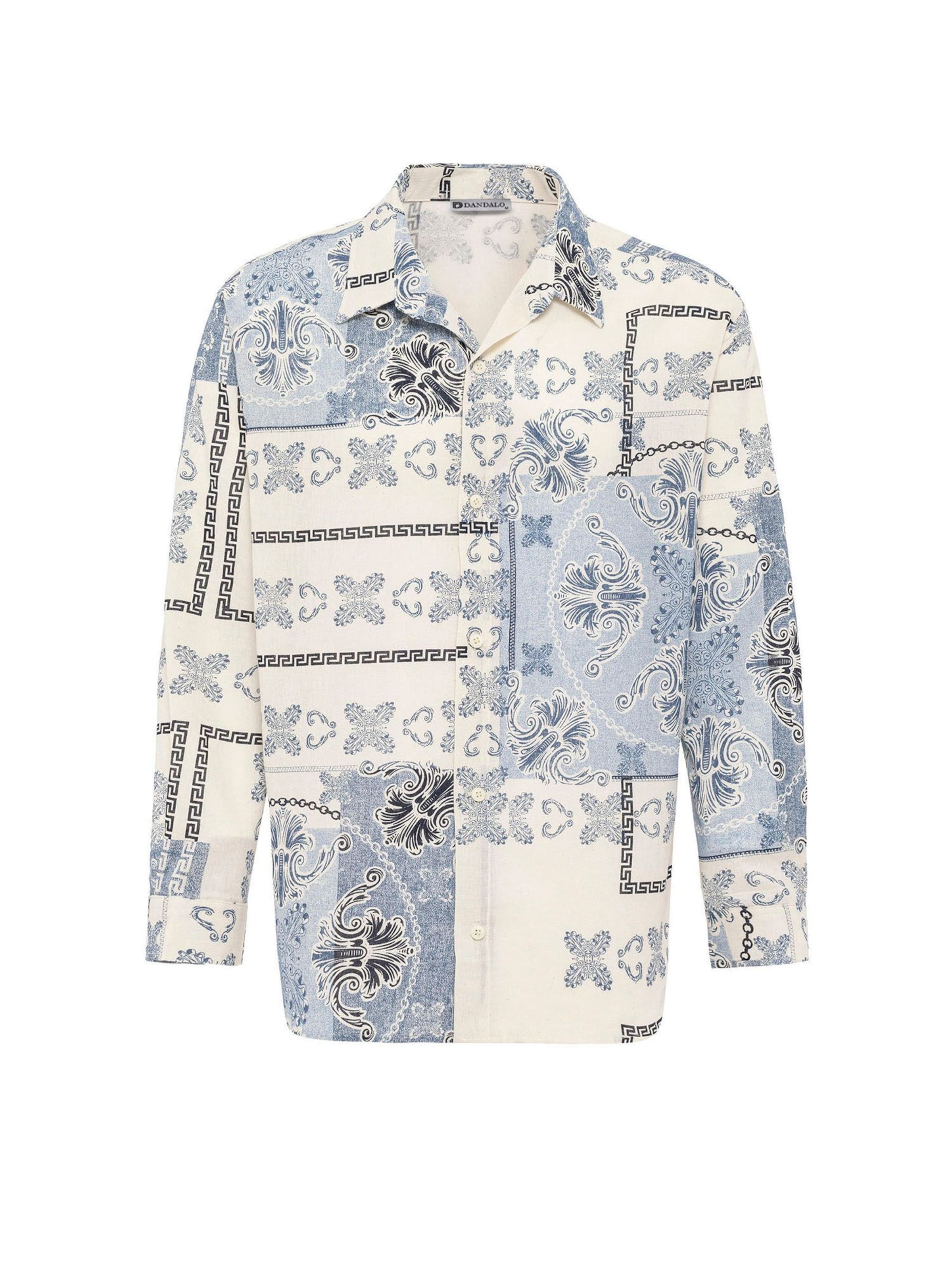 Dandalo Comfort Fit Hemd in Blau: Vorderseite