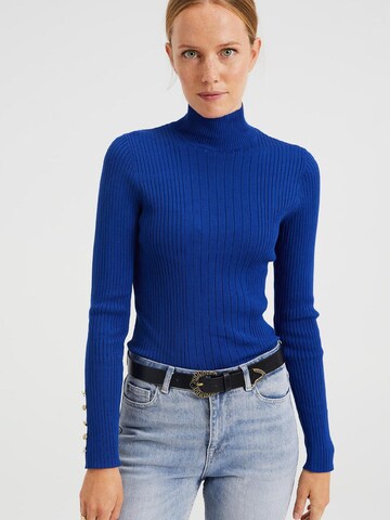 WE Fashion Sweater in Blue: front