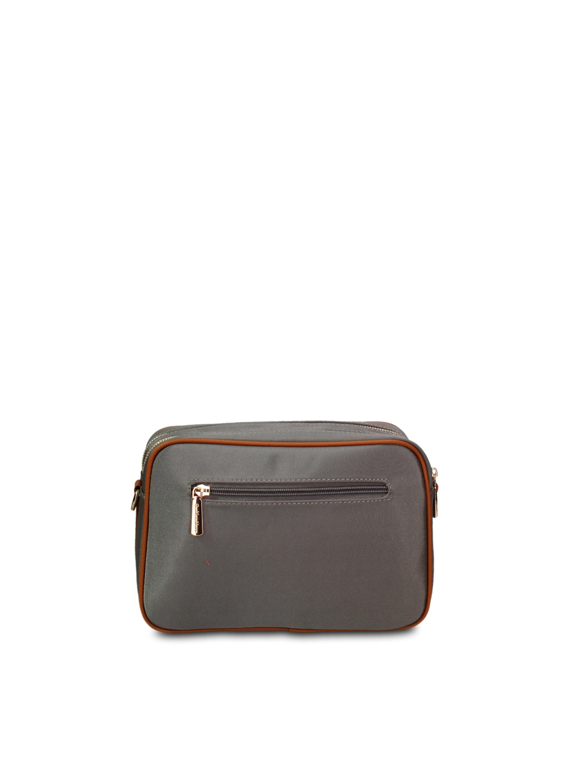 Borsa a tracolla 'Borsa a Tracolla Pelle Vegana Gianmarco Venturi Nera e - Versatile Donna' di GianMarco Venturi in grigio