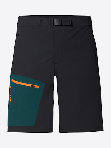 VAUDE Regular Outdoor Pants 'Badile' in Black: front