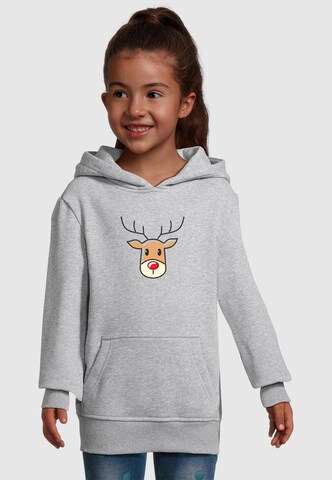 Merchcode Sweatshirt 'Christmas Cute Deer' in Grey: front