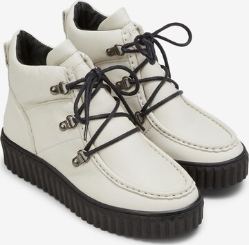 Marc O'Polo Lace-Up Ankle Boots in White