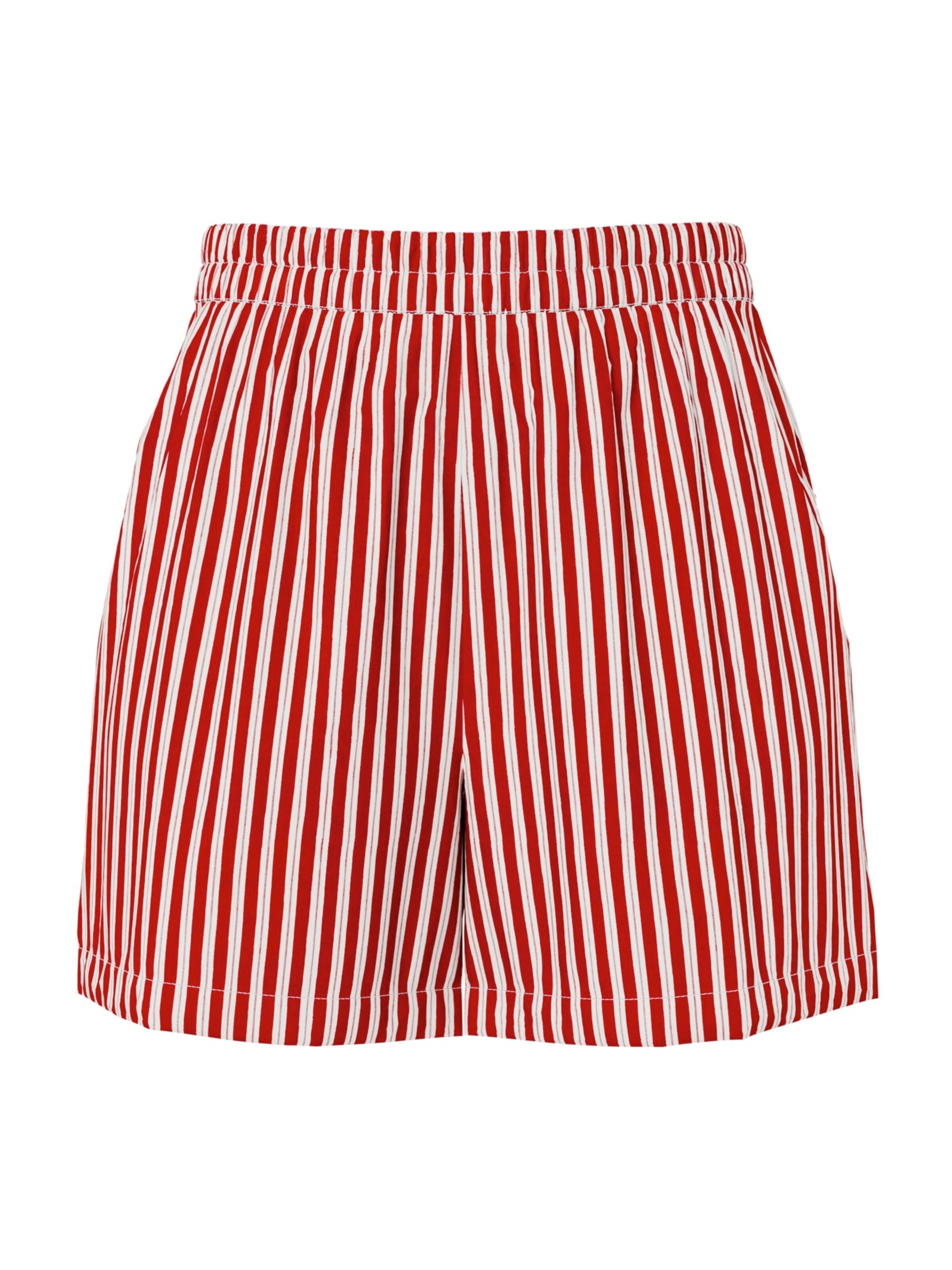 PIECES Pants 'PCJolly' in Red: front