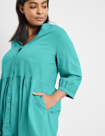 SAMOON Košilové šaty – zelená