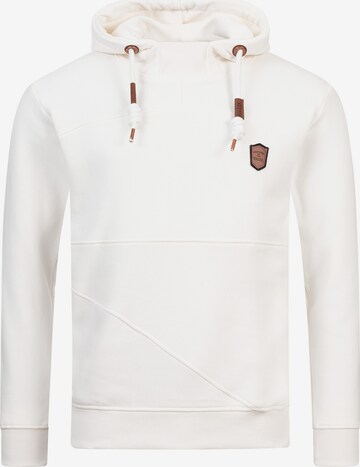 INDICODE JEANS Sweatshirt 'Meza' in White: front