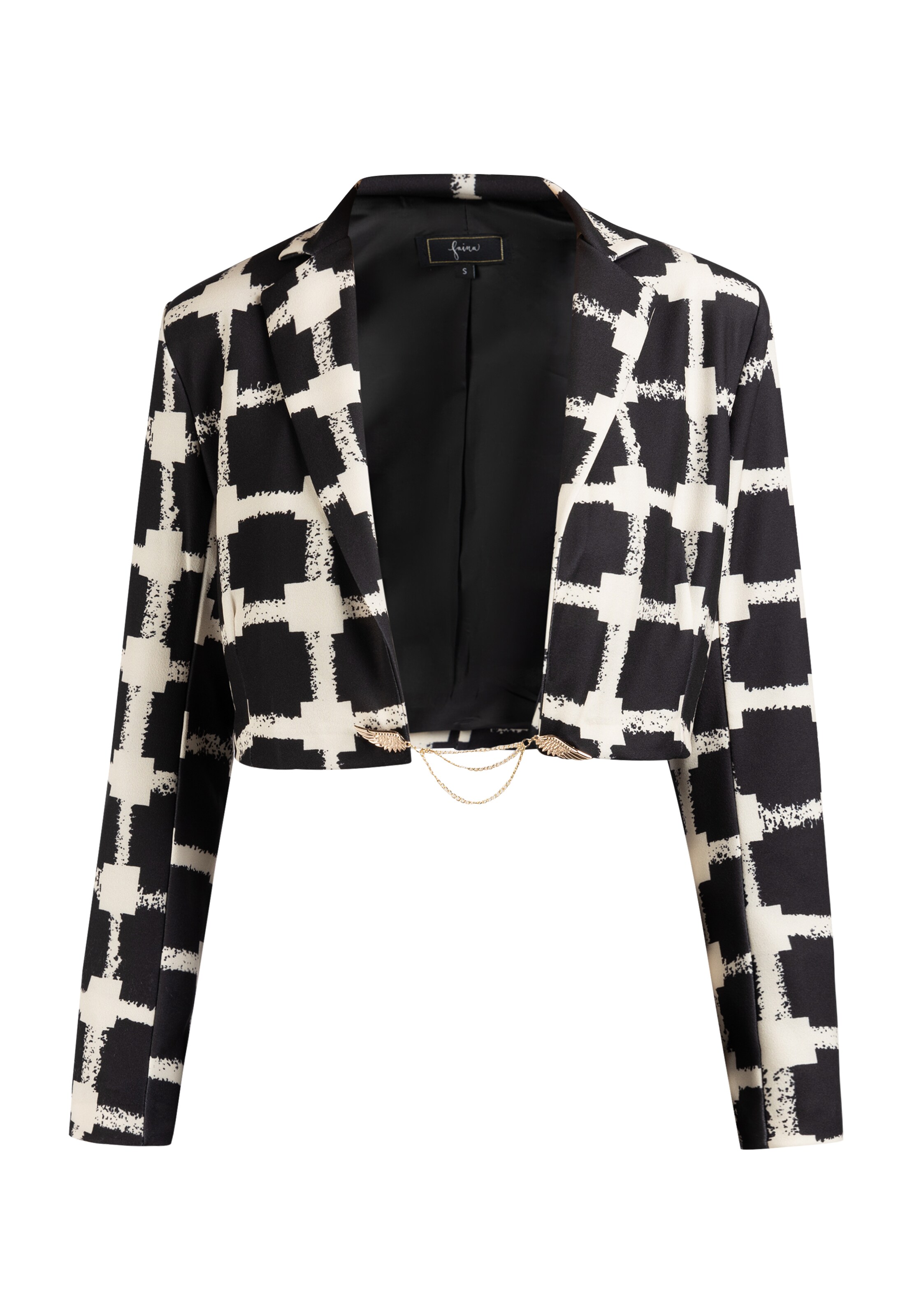 faina - Blazer em preto: frente