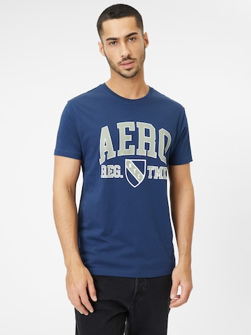 AÉROPOSTALE - Camisa em azul: frente