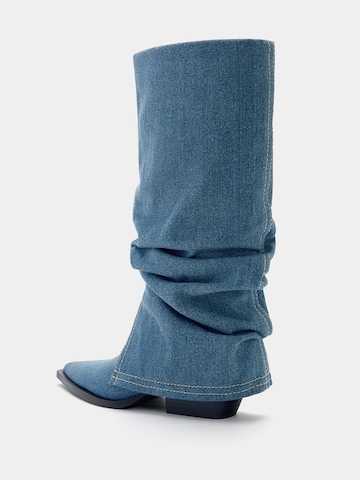 Pull&Bear Stiefel in Blau