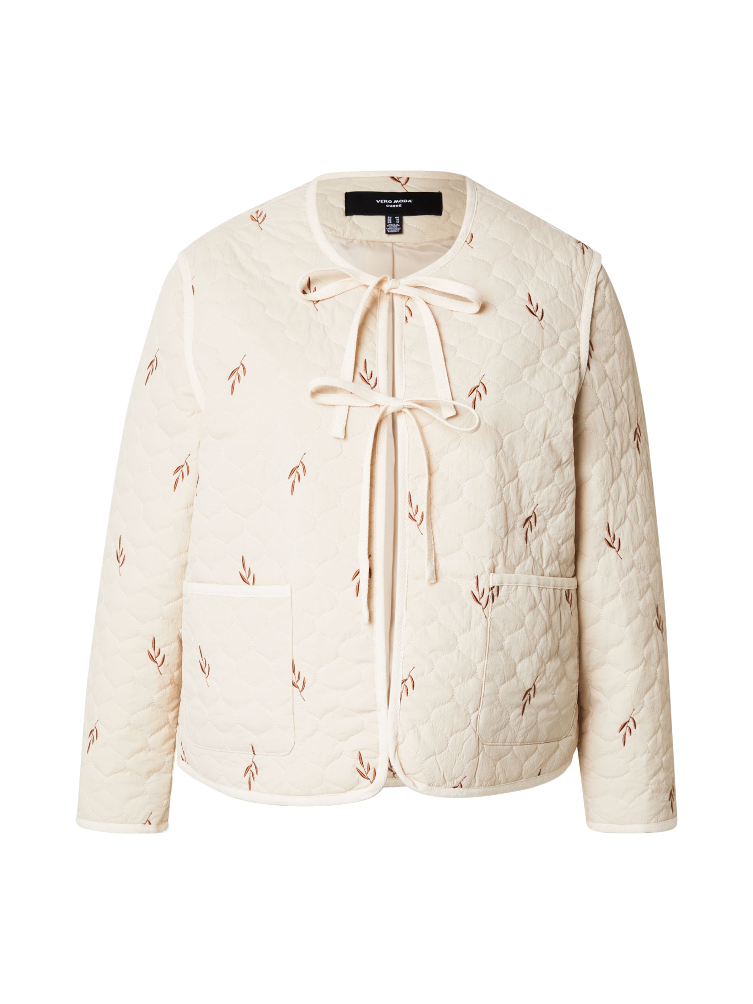 Vero Moda Curve Φθινοπωρινό και ανοιξιάτικο μπουφάν &#x27;VMCEvelyn&#x27; σε μπεζ: μπροστά