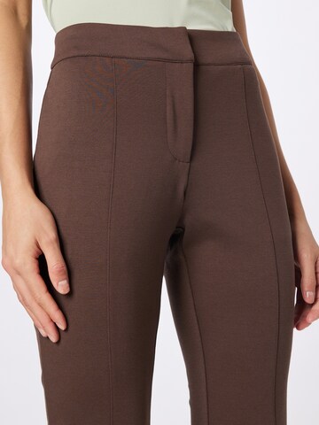 ICHI Flared Pants in Brown
