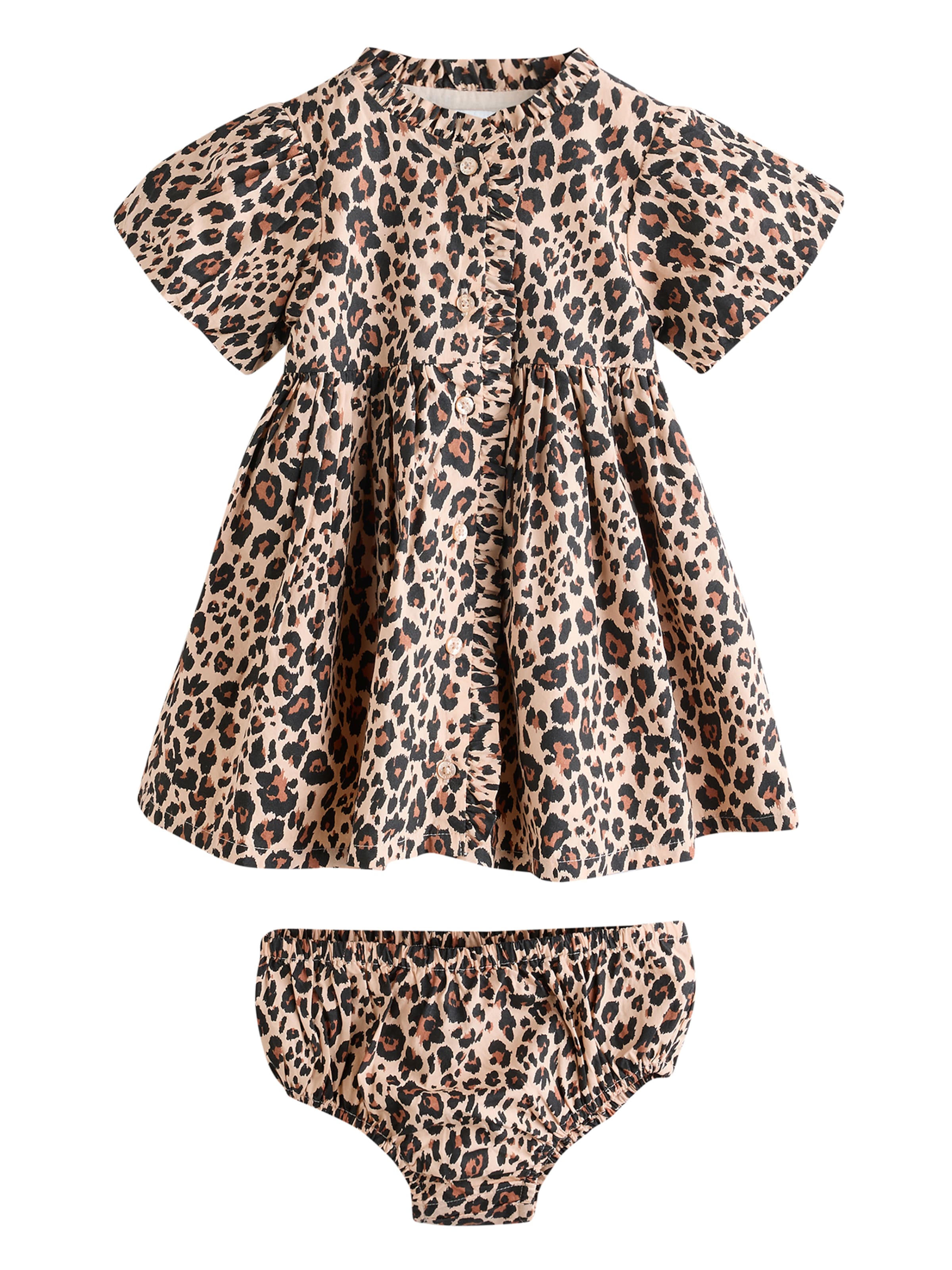 Next Šaty – hnědá: přední strana