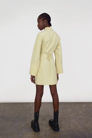 Aligne Shirt dress 'Fujiko' in Yellow