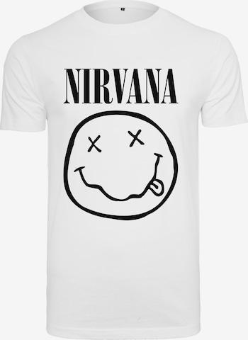 Merchcode Shirt 'Nirvana' in Wit: voorkant