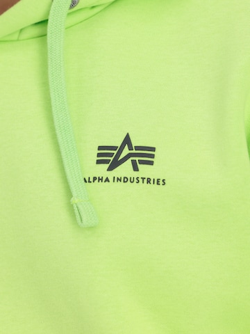 ALPHA INDUSTRIES Klasický střih Mikina – zelená