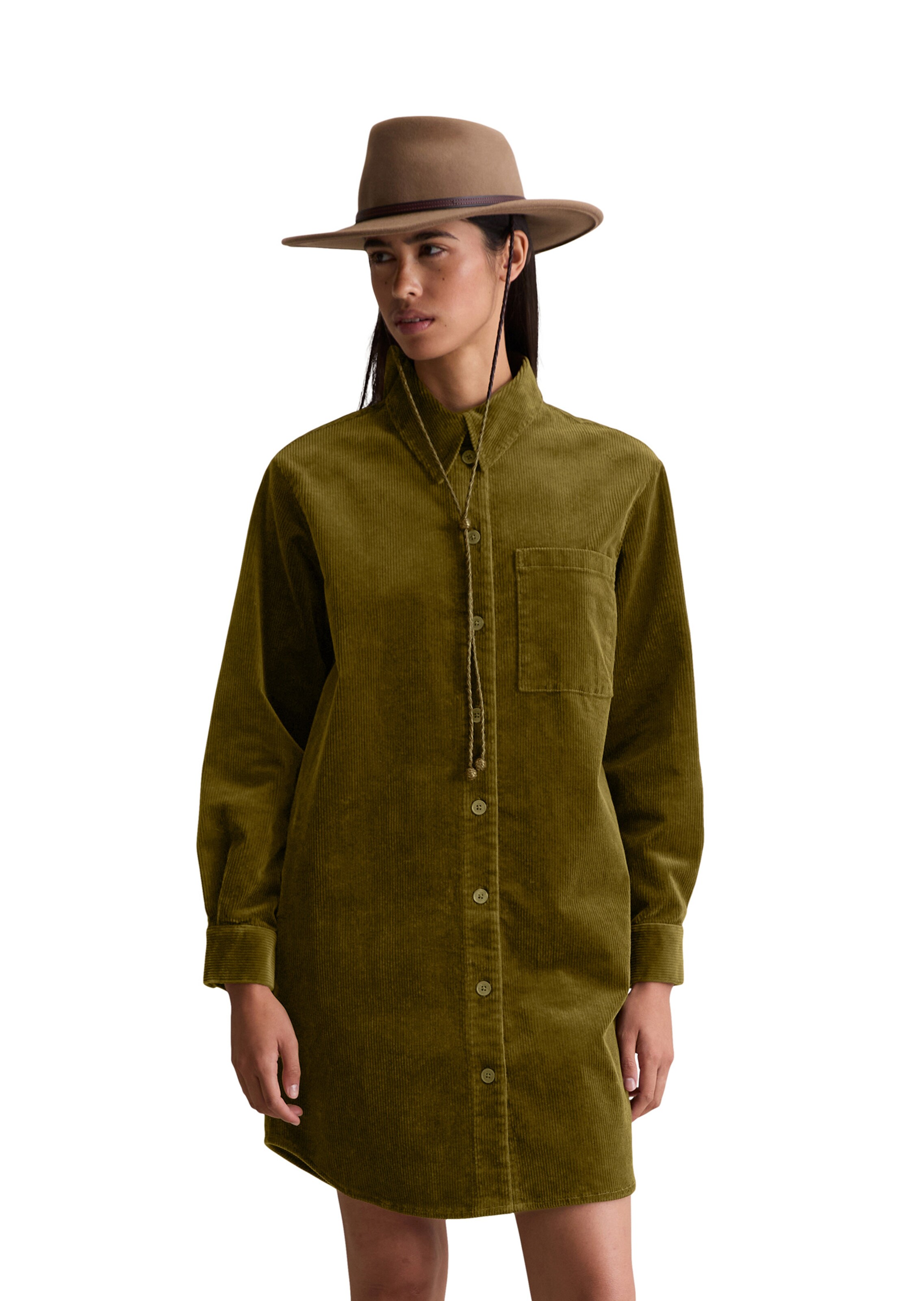 Marc O'Polo DENIM Blousejurk in Bruin: voorkant