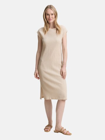 TOM TAILOR Zomerjurk in Beige: voorkant