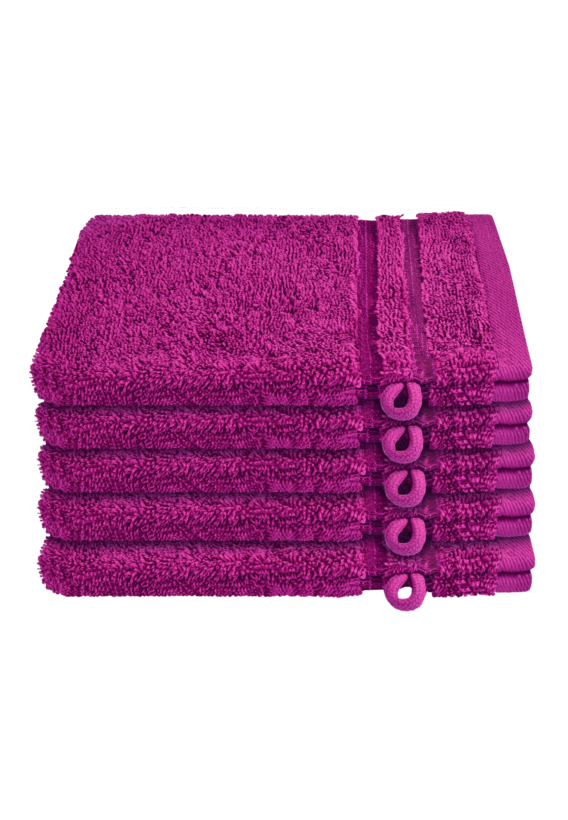 SCHIESSER Waschhandschuhe 'Milano' in Rot: Vorderseite