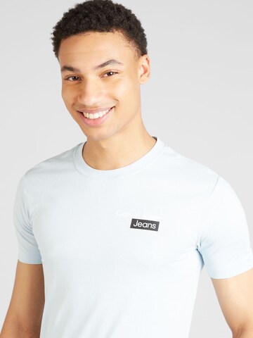 T-Shirt 'STACKED BOX' Calvin Klein Jeans en bleu