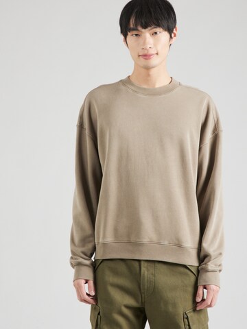 HOLLISTER Majica | rjava barva: sprednja stran