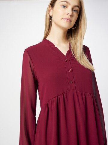 Sublevel Shirt Dress in Red