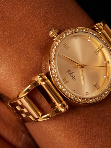 Lucardi Analog Watch 'Lieblich' in Gold