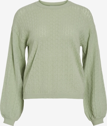 VILA Sweter 'VIEMI' w kolorze zielony: przód