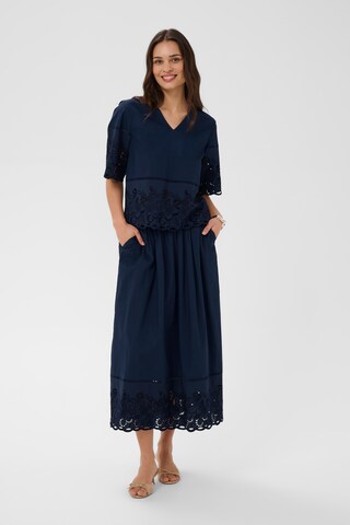 Kaffe Nederdel 'Gertrud' i blå: forside