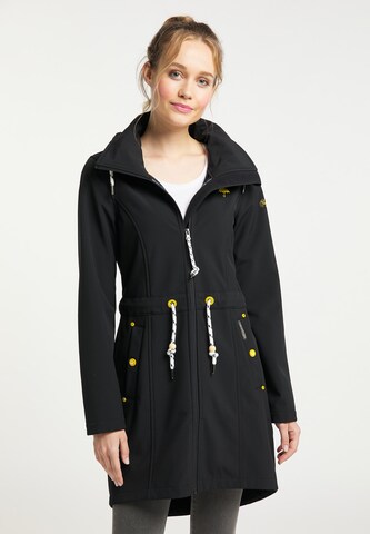 Schmuddelwedda Raincoat in Black: front