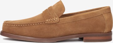 Kazar Classic Flats in Brown: front