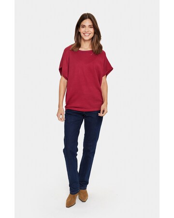SAINT TROPEZ Pullover 'Mila' in Rot