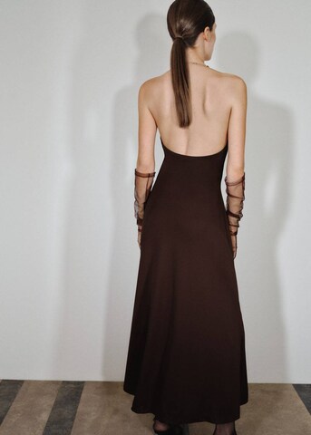 MANGO Knitted dress in Brown