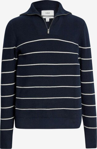 Pull-over Marks & Spencer en bleu : devant