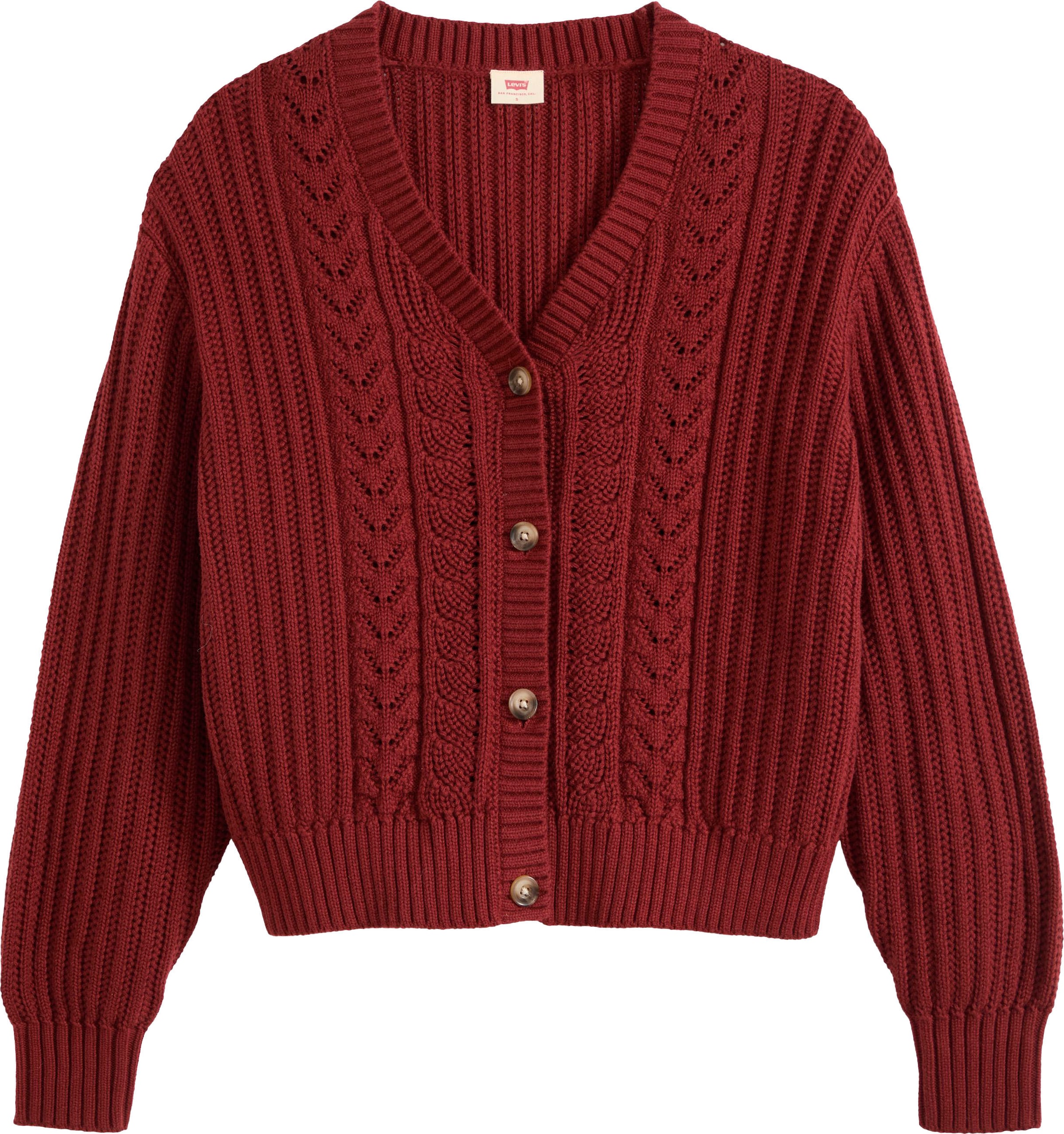 LEVI'S ® Strickjacke in Rot: Vorderseite