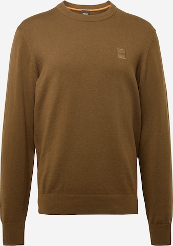 BOSS Orange - Pullover 'Kanovano' em verde: frente