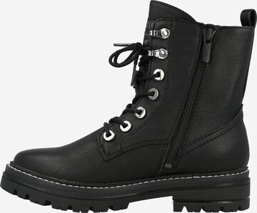 MUSTANG Lace-Up Ankle Boots in Black