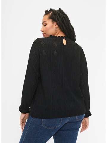 Zizzi - Blusa 'EKAM' em preto