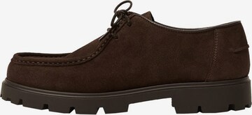 MANGO MAN Lace-Up Shoes 'Wallabee' in Brown: front