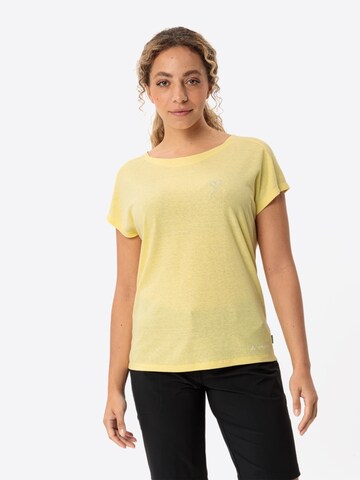 VAUDE Performance shirt 'Neyland' in Yellow: front
