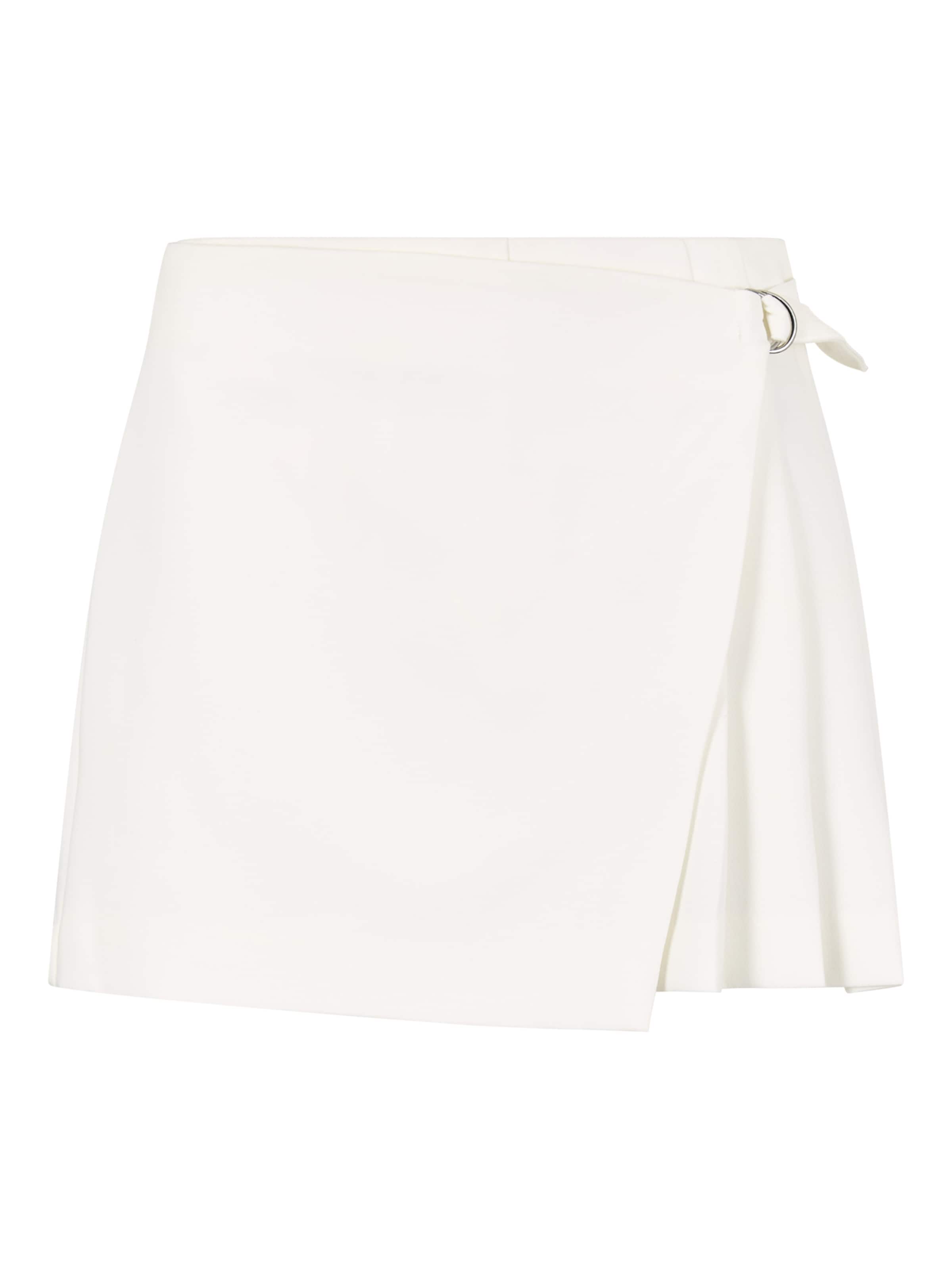 Apricot Wrap Pleated Mini Skort ' ' in Weiß: Vorderseite