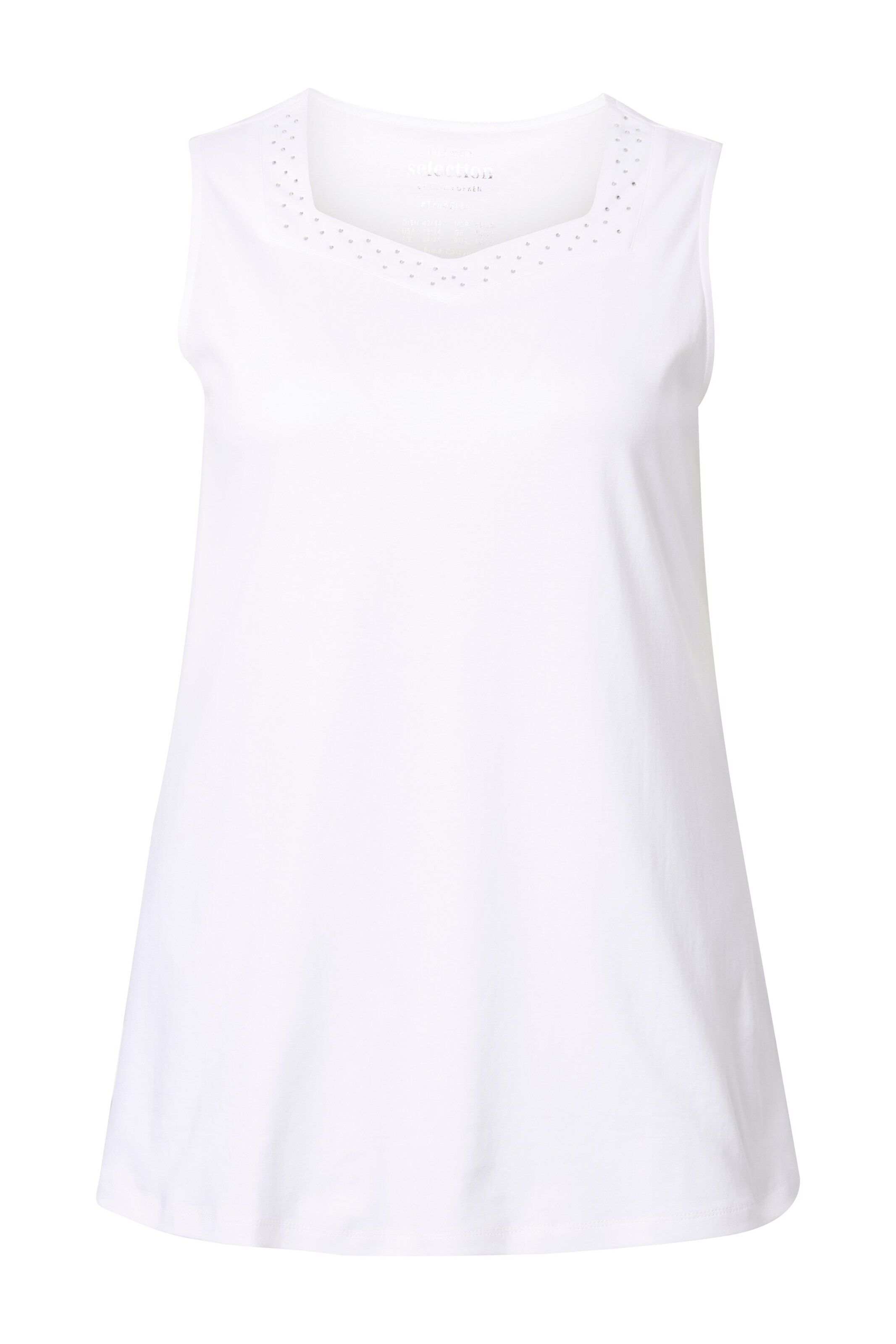 Ulla Popken Top in Wit: voorkant